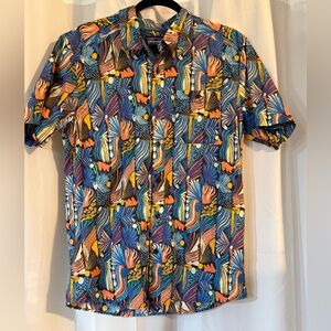 Patagonia Organic Cotton Tropical Fish Shirt M | Surf Aloha Print Button Down